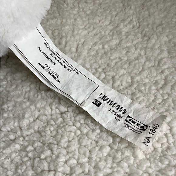 IKEA Kramig Plush Panda Bear Stuffed Animal with Embroidered Eyes Toy 🐼 - Picture 6 of 8